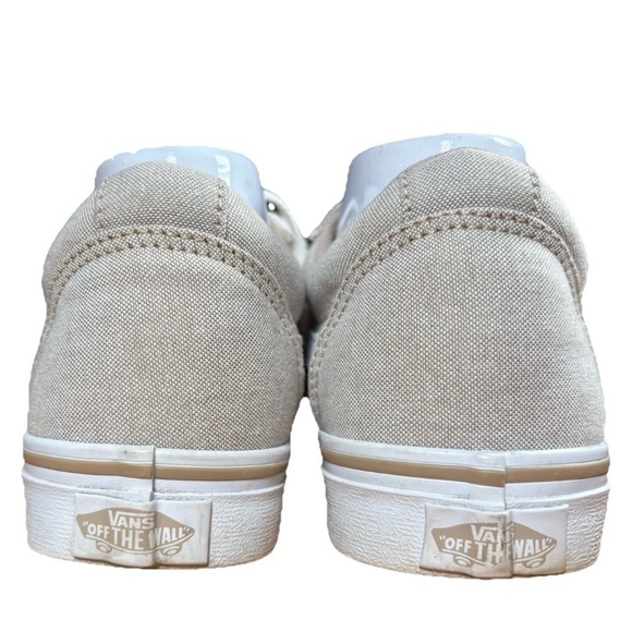 WOMEN'S VANS WARD SKATE SHOES Beige/White Size 8 excellent condition - Picture 6 of 9